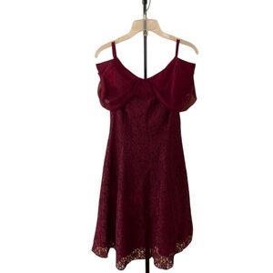 UpBeat Vintage Burgundy Lace Dress